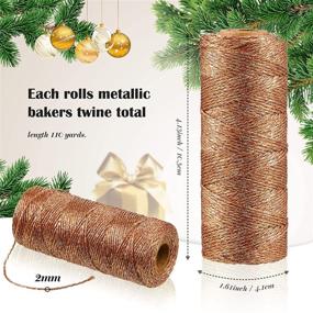 img 3 attached to Metallic Christmas Decorative Wrapping Materials Exterior Accessories