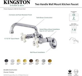 img 1 attached to Kingston Brass KS613SN Adjustable Kitchen