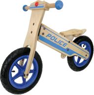 introducing the m-wave child's wooden running bike (police): a fun and safe ride for your little one logo