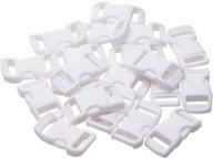 20pcs white plastic quick side release buckle for paracord bracelets - penta angel craft diy logo