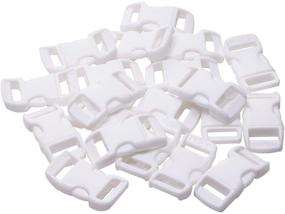 img 4 attached to 20Pcs White Plastic Quick Side Release Buckle for Paracord Bracelets - Penta Angel Craft DIY