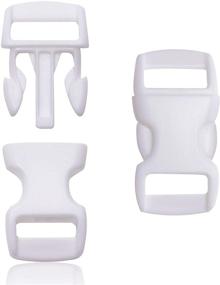 img 2 attached to 20Pcs White Plastic Quick Side Release Buckle for Paracord Bracelets - Penta Angel Craft DIY