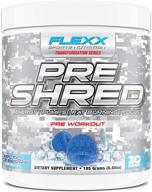 💪 flexx pre shred arctic ice berry: powerful pre-workout powder for lean physique, energy, fat burning, focus and pumps - 30 servings logo