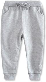 img 4 attached to 🏻 ACESTAR Pure Boys' Athletic Sweatpants with Drawstring - Ultimate Comfort and Style for Kids!