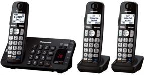 img 2 attached to 📞 Panasonic KX-TGE243B DECT 6.0 Expandable Digital Cordless Answering System - 3 Handsets, Black – Reviews & Best Price