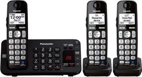img 3 attached to 📞 Panasonic KX-TGE243B DECT 6.0 Expandable Digital Cordless Answering System - 3 Handsets, Black – Reviews & Best Price