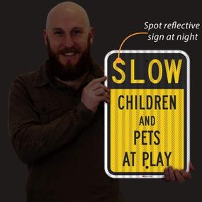 img 2 attached to Enhanced Safety with Slow Children SmartSign Intensity Reflective