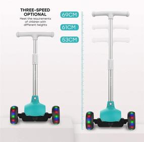 img 2 attached to 🛴 ASITON Children's Scooter: 3-Wheel Kick Scooter for 3-6 Year Olds, Boys and Girls, with Light Up Wheels - Learn to Steer