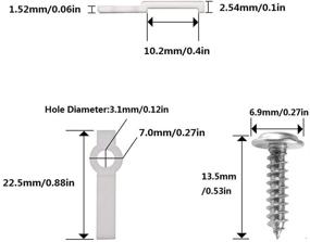 img 3 attached to 🔧 100PCS Pack LED Strip Light Fix Clip with Screws - Suitable for 8MM and 10MM Width IP20/IP44 LED Strip Light