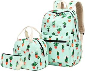 img 3 attached to 🎒 School Backpack - Green Pencil Children - 0042