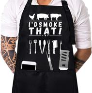 aprons adjustable kitchen cooking husband logo