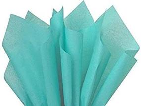 img 1 attached to Vibrant Caribbean Aqua Blue Tissue Paper - XL Sheets (48) - 20x30 Inch Size