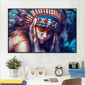 img 3 attached to ✨ AIRDEA DIY Indian Diamond Painting Kits: Round 5D Full Drill Gem Art for Adults and Kids