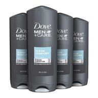 🧼 dove men+care body and face wash: healthier & stronger skin with clean comfort - 4 ct, 18 oz logo