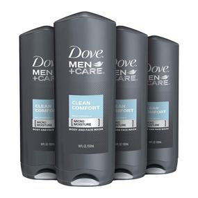 img 4 attached to 🧼 Dove MEN+CARE Body and Face Wash: Healthier & Stronger Skin with Clean Comfort - 4 Ct, 18 oz