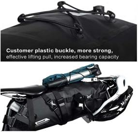 img 2 attached to 🚲 Rhinowalk Bike Saddle Bag: Waterproof Bicycle Storage Bag for Mountain and Road Cycling – Choose from 1.5L, 5L, 10L, or 13L Options