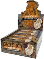 🍫 grenade carb killa caramel chaos candy bar - high protein, low sugar - 12 pack, 60g each logo