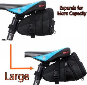 img 2 attached to 🚲 Under Seat Bike Pouch/Cycling Bag for Cyclists/ Tool Bag for Bicycles/ Bicycle Storage Bag - Perfect Gift for Cyclists