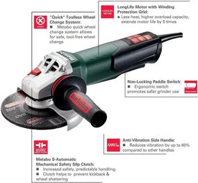 img 3 attached to 🔧 Metabo WEP15 150 Grinder with Electronic Non-locking Mechanism