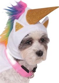 img 1 attached to 🦄 Rubie's Unicorn Cape with Hood and Lighted Collar Pet Costume