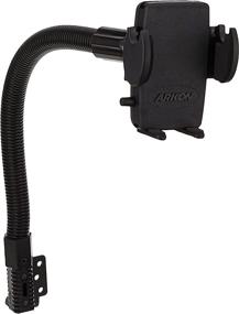 img 3 attached to 📱 Arkon Car & Truck Seat Rail/Floor Phone Holder Mount for iPhone 12 11 XS XR Note 20 10 - Retail Black