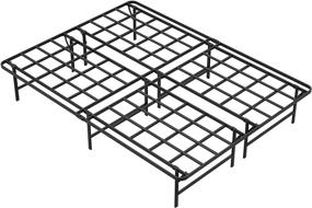 img 4 attached to 🛏️ Foldable Metal Platform Bed Frame – Full Size, Sturdy Mattress Foundation, No Box Spring Needed