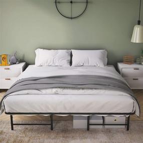 img 3 attached to 🛏️ Foldable Metal Platform Bed Frame – Full Size, Sturdy Mattress Foundation, No Box Spring Needed