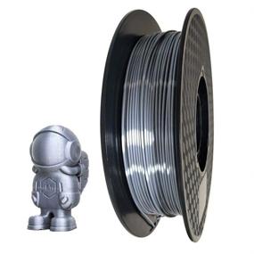 img 2 attached to Shiny Silk Silver PLA Filament 1