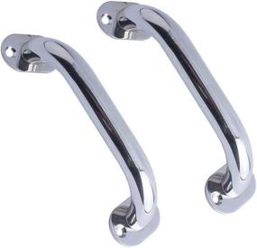 img 3 attached to 🚤 BAYSUN 2 Pcs Boat Handrail: Polished Stainless Grab Handle with Heavy Duty Marine Rail – Round Tube Design (9")