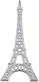 img 4 attached to Трафареты Eiffel Tower Metal Dies для изготовления открыток, DIY трафареты для скрапбукинга, материалы для искусства и ремесел, трафареты для бумажного ремесла для украшения фотоальбома.