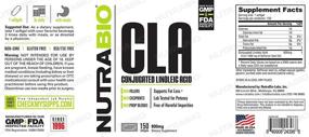 img 1 attached to NutraBio CLA 800 мг 150 мягких капсул