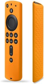 img 3 attached to 🧡 SYMTOP Orange Silicone Remote Case Cover for Fir TV Stick 4K/Cube/TV (3rd Gen)-Shockproof, Anti Slip, Compatible with Alexa Remote Control