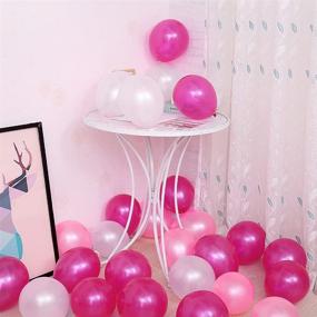 img 3 attached to 🎈 72 pcs/lot 12'' IyGnaw Thickening Pink, White, Red Rose Latex Balloons for Party Decoration - 2.8g