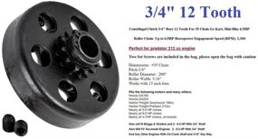 img 1 attached to 🔧 Jeremywell 3/4" Centrifugal Clutch - 12T, 35 Chain - 6.5 HP, 2300 RPM