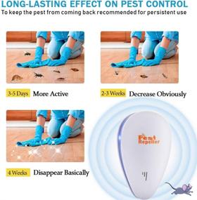 img 2 attached to 🪲 6-Pack Ultrasonic Pest Repeller: Advanced Electronic Sonic Repellent for Bugs, Roaches, Fleas, Insects, Mice, Spiders & Mosquitoes - Effective Pest Control Solution