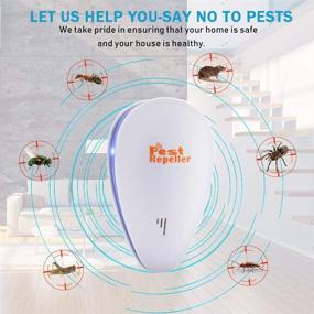 img 1 attached to 🪲 6-Pack Ultrasonic Pest Repeller: Advanced Electronic Sonic Repellent for Bugs, Roaches, Fleas, Insects, Mice, Spiders & Mosquitoes - Effective Pest Control Solution