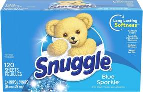 img 2 attached to Long-lasting Snuggle Blue Sparkle Fabric Softener Dryer Sheets - 120 Count for Extra Freshness