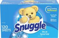 long-lasting snuggle blue sparkle fabric softener dryer sheets - 120 count for extra freshness логотип