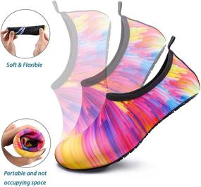 img 2 attached to Homitem Unisex Water Shoes: Barefoot Beach Pool Shoes for Women and Men - Quick-Dry Aqua Yoga Socks - Slip-on for Surf, Swim, and Water Sports