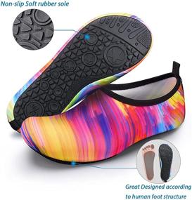 img 3 attached to Homitem Unisex Water Shoes: Barefoot Beach Pool Shoes for Women and Men - Quick-Dry Aqua Yoga Socks - Slip-on for Surf, Swim, and Water Sports