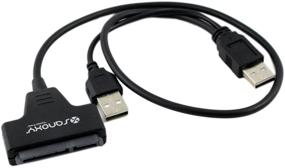 img 2 attached to Адаптер кабеля SATA для жестких дисков 2,5 дюйма с высокой скоростью USB 2.0 - SANOXY