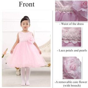 img 3 attached to 👸 Toddler Bridesmaid Princess Dresses - Girls' Wedding Clothing