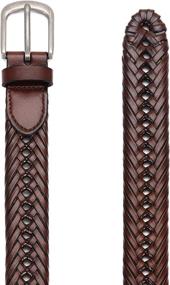 img 1 attached to Chaoren Braided Leather Belts: Stylish and Casual Men's Accessories