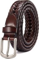chaoren braided leather belts: stylish and casual men's accessories logo