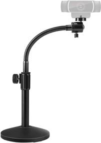 img 4 attached to 📷 Enhanced Puroma Webcam Stand: Flexible Goose-Neck Mount for Logitech C922, C930e, C920S, C920, C615, and Other 1/4" Thread Webcams