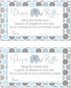 img 1 attached to Elephant Shower Diaper Raffle Invitation