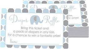 img 4 attached to Elephant Shower Diaper Raffle Invitation