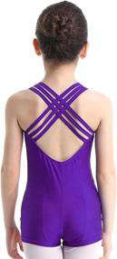 img 2 attached to ACSUSS Crisscross Leotard Gymnastics Biketard Sports & Fitness and Other Sports