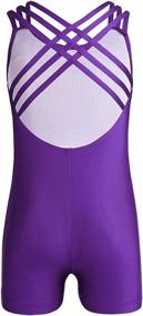 img 4 attached to ACSUSS Crisscross Leotard Gymnastics Biketard Sports & Fitness and Other Sports