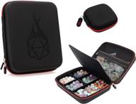 🎲 forged dice co. dice box and tray: ultimate storage solution for 300 metal/plastic polyhedral dnd game dice - removable holder, durable design logo